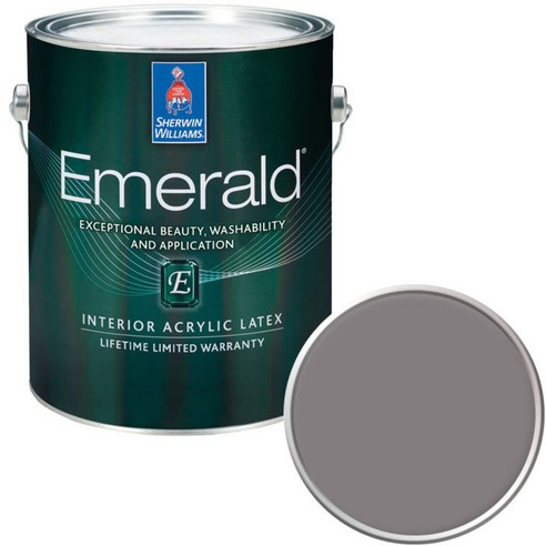 셔윈윌리암스 에메랄드 페인트 1L, SW7081 Sensuous Gray