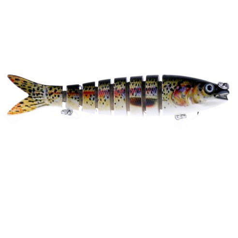 HENGJIN 8등분 다관절 미노우 루어 13.6cm, 02, 18.6g