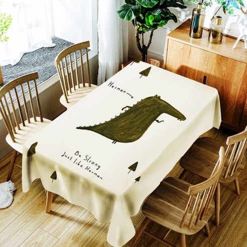 아울리빙 감성 디자인 주방 테이블보, G, 140 x 140 cm