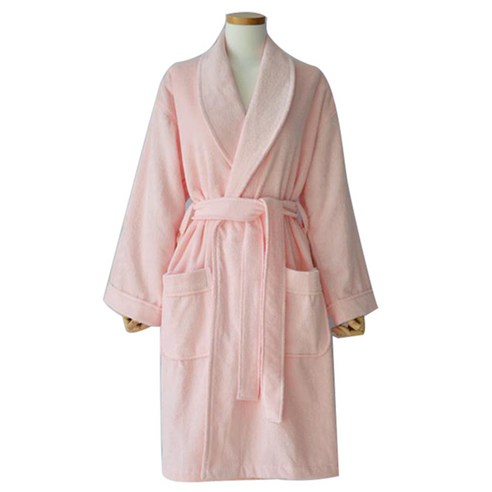 송월타월 컬러 40수 목욕가운 L, 핑크, 1개