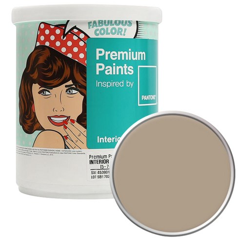 노루페인트 팬톤 내부용 실내 벽면 무광 페인트 1L, 16-1318 Warm Taupe