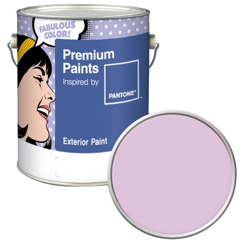 노루페인트 팬톤 외부용 실외 저광 페인트 4L, 13-3405 Lilac Snow