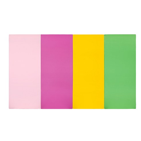 퍼니존 퍼니테라피 유아폴더매트 베이비핑크비비드 시리즈3, 베이비핑크 + 핫핑크 + 옐로우 + 그린, 대(W 240cm x L 140cm, 4cm)