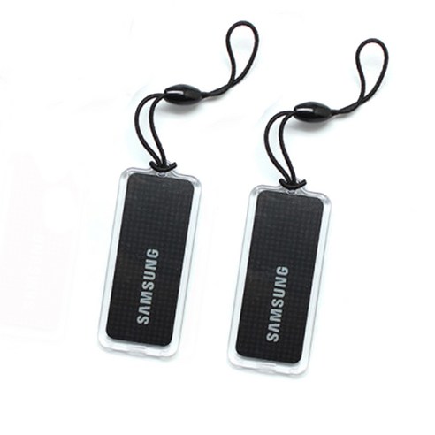 삼성SDS 도어락용 휴대폰걸이형 키 블랙, 2개입
