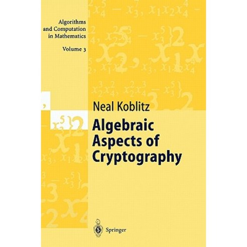 Algebraic Aspects of Cryptography Paperback, Springer - 가격 변동 추적 그래프 - 역대가