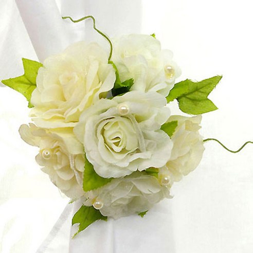 리빙데코 커튼집게 12cm, 화이트, 2개