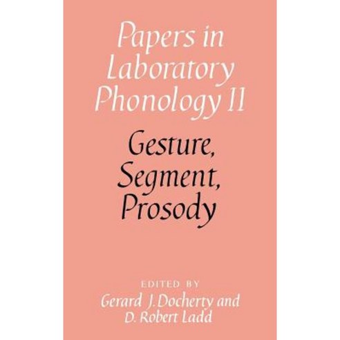 Gesture Segment Prosody Hardcover, Cambridge University Press