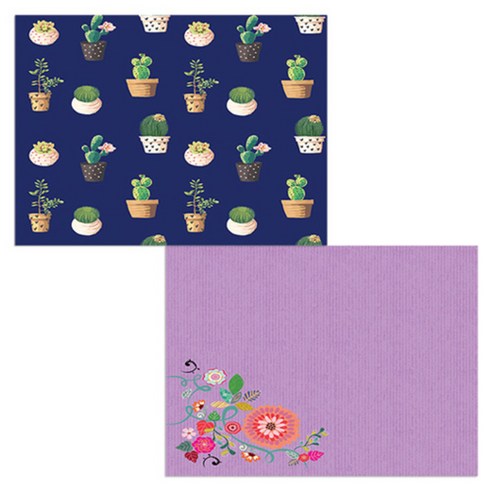 벨라 실리콘 식탁매트 2p 꽃가지1 세트, 꽃가지1, 다육화분, 385 x 285 mm, 두께 1mm