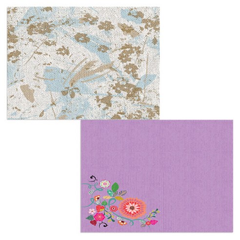 벨라 실리콘 식탁매트 2p 꽃가지1 세트, 꽃가지1, 질감, 385 x 285 mm, 두께 1mm