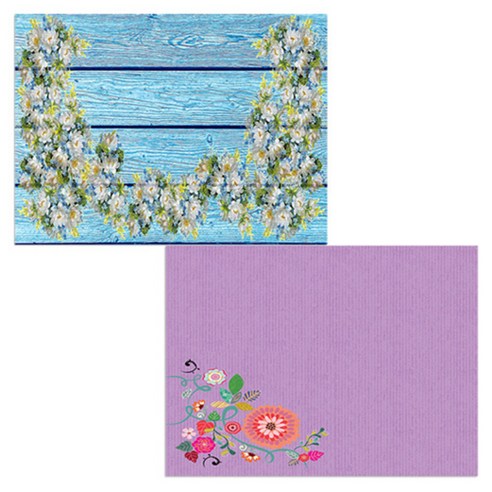 벨라 실리콘 식탁매트 2p 꽃가지1 세트, 꽃가지1, 월드플라워, 385 x 285 mm, 두께 1mm