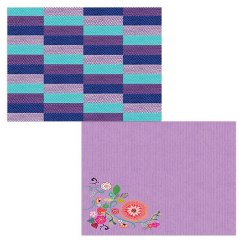 벨라 실리콘 식탁매트 2p 꽃가지1 세트, 꽃가지1, 칠교패턴5, 385 x 285 mm, 두께 1mm