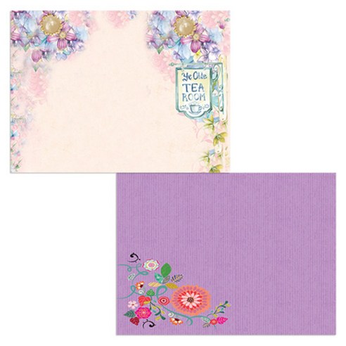 벨라 실리콘 식탁매트 2p 꽃가지1 세트, 꽃가지1, 정원, 385 x 285 mm, 두께 1mm