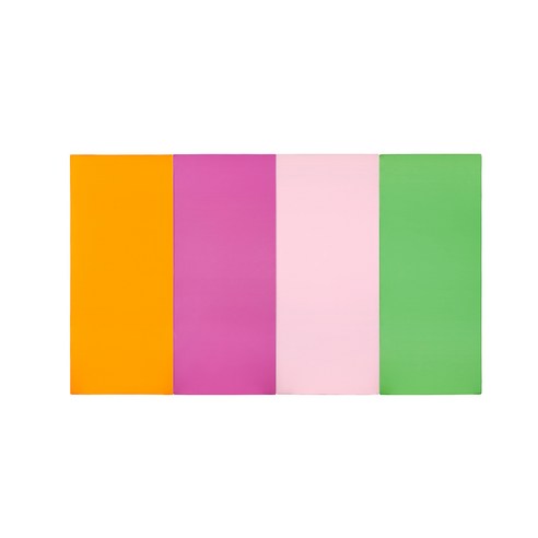 퍼니존 퍼니테라피 오렌지비비드 시리즈4 유아폴더매트 대, 오렌지 + 핫핑크 + 베이비핑크 + 그린