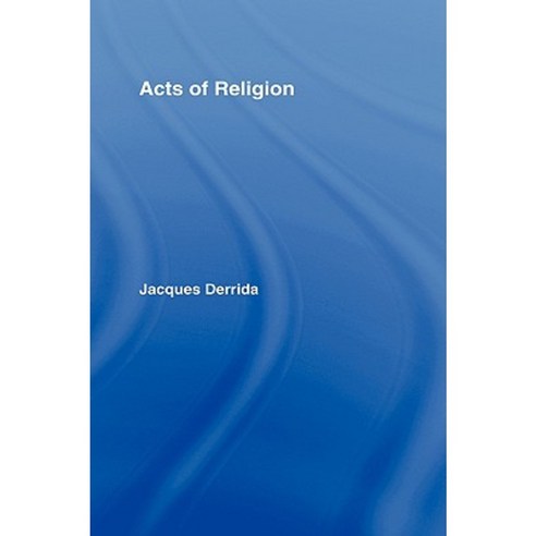 Acts of Religion Hardcover, Routledge