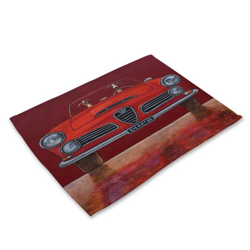 비케이 클레식 vehicle2 식탁매트, 4, 가로 42cm x 세로 32cm