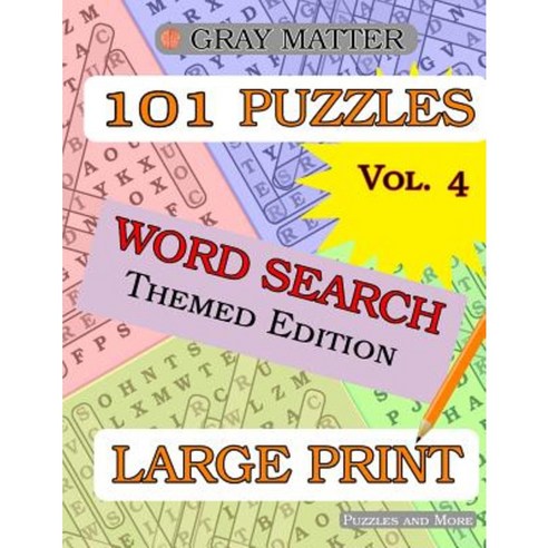 Large Print Word Search Puzzles - Volume 4 Paperback, Createspace Independent Publishing Platform