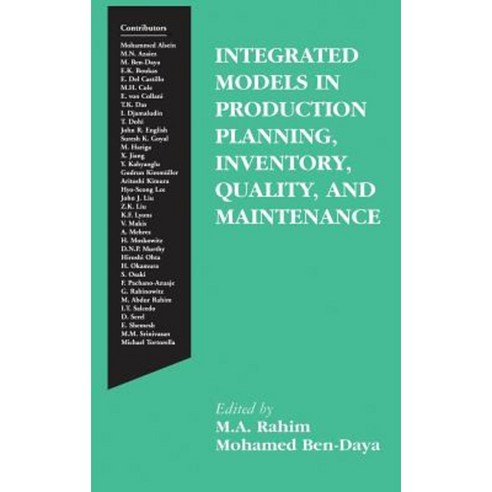 Integrated Models in Production Planning Inventory Quality and Maintenance Hardcover, Springer