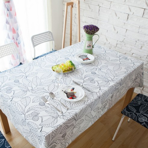 이코디 실루리프 테이블 보, 화이트, 100 x 140 cm