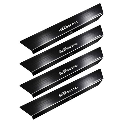 닥쏘오토 AL헤어라인 슬림핏 도어스커프 4p, 올뉴쏘렌토, 블랙