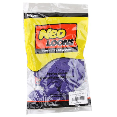 네오룬스 30cm 라운드풍선, 스탠다드 라벤더, 1개