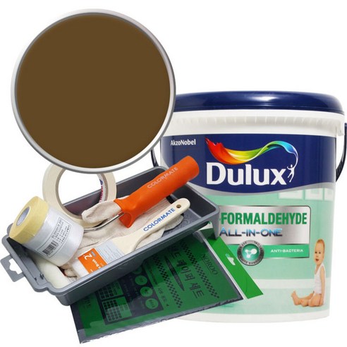 듀럭스 안티 포름알데히드 올인원 페인트 3L 세트, Italian Ochre