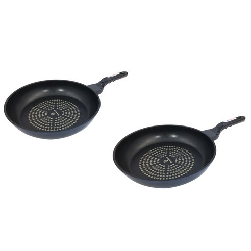 코코렉스 다이아몬드 코팅 인덕션 후라이팬 2p 명절 선물 세트, 1세트, 후라이팬 28cm + 30cm