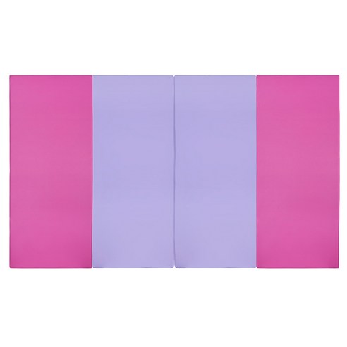 퍼니존 퍼니 테라피 핫 핑크 비비드 시리즈 6 유아폴더매트, 핫 핑크 + 바이올렛