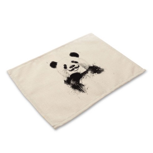 아울리빙 팬더곰 식탁매트, C, 42 x 32 cm