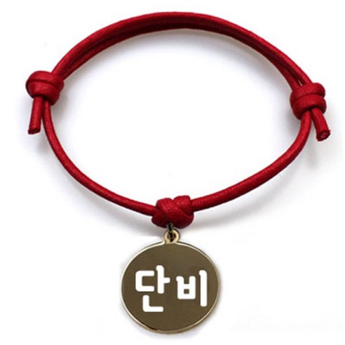펫츠룩 굿모닝 레드 반려동물 목걸이 S + 메탈원형 팬던트 M, 골드(단비), 1개
