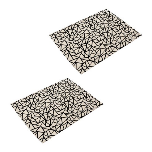 아울리빙 개성패턴 식탁매트 2p, E, 42 x 32 cm