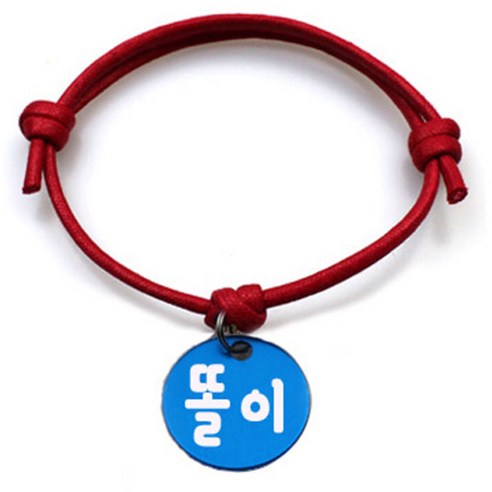 펫츠룩 굿모닝 레드 반려동물 목걸이 S + 알미늄 원형 팬던트 M, 블루(똘이), 1개