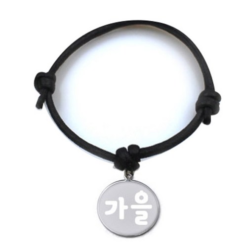 펫츠룩 굿모닝 블랙 반려동물 목걸이 S + 메탈원형 팬던트 S, 실버(가을), 1개