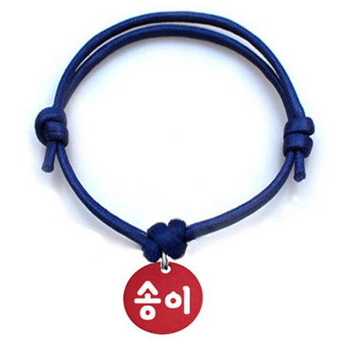펫츠룩 굿모닝 블루 반려동물 목걸이 S + 알미늄원형 팬던트 M, 레드(송이), 1개