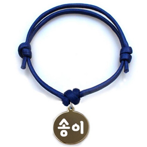펫츠룩 굿모닝 블루 반려동물 목걸이 S + 메탈원형 팬던트 S, 골드(송이), 1개