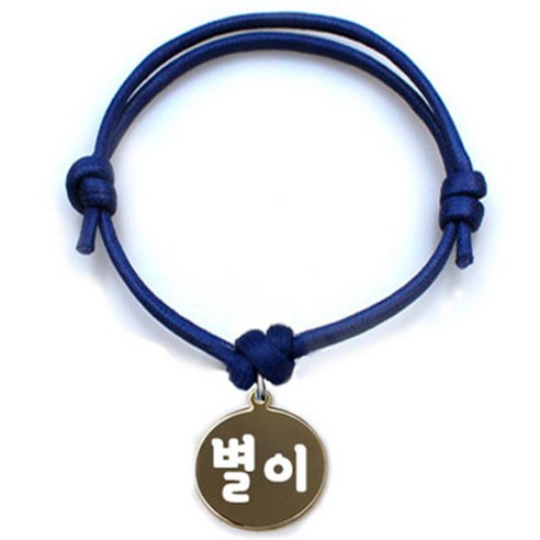 펫츠룩 굿모닝 블루 반려동물 목걸이 S + 메탈원형 팬던트 S, 골드(별이), 1개