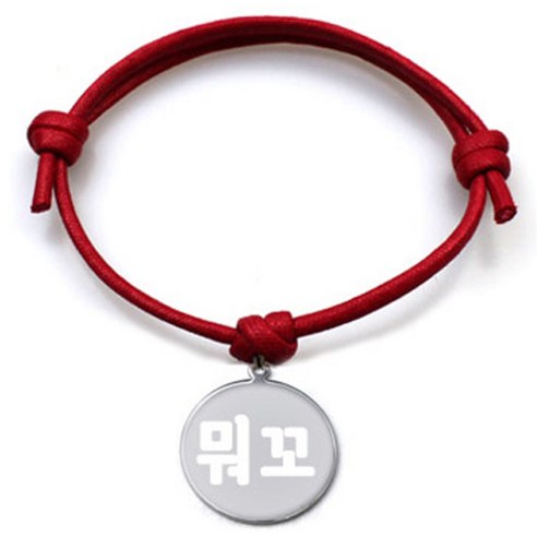 펫츠룩 굿모닝 레드 반려견 목걸이 M + 메탈원형 팬던트 S, 실버(뭐꼬), 1개