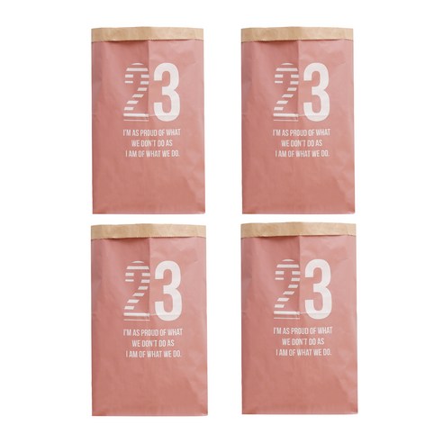 엔플라스틱 빈티지 종이정리함 북유럽 페이퍼백, 핑크, 4개