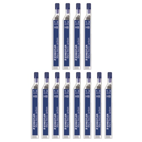 스테들러 마스 마이크로 카본 250 샤프심 HB, 1.3mm, 12개입