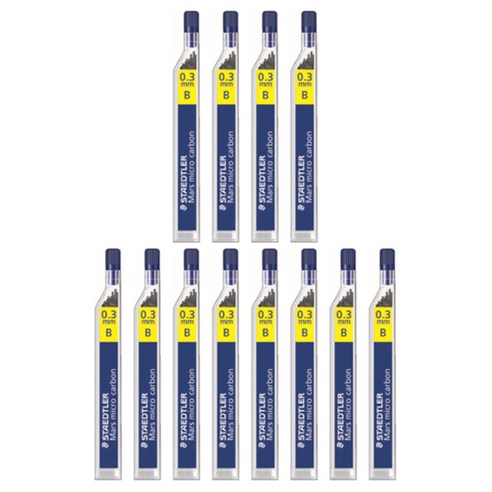 스테들러 마스 마이크로 카본 250 샤프심 B, 0.3mm, 12개