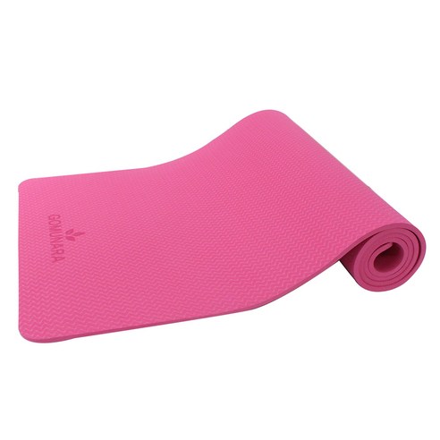 고무나라 TPE 모노컬러 요가매트 10mm, 핑크