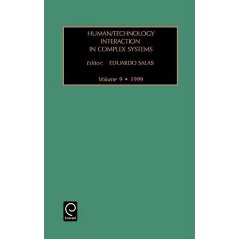 Human/Technology Interaction in Complex Systems Hardcover, Jai Press Inc.