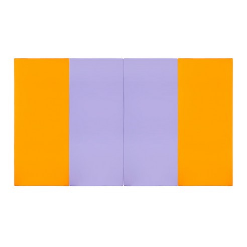 퍼니존 퍼니테라피 유아폴더매트 오렌지비비드 시리즈6, 오렌지 + 바이올렛