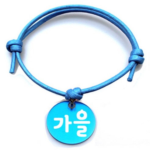 펫츠룩 굿모닝 블루 반려동물 목걸이 M + 알미늄원형 팬던트 S, 블루(가을), 1개