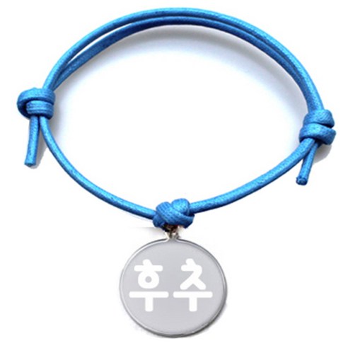 펫츠룩 굿모닝 블루 반려동물 목걸이 M + 메탈원형 팬던트 M, 실버(후추), 1개