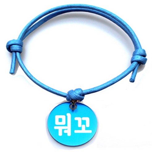펫츠룩 굿모닝 블루 반려동물 목걸이 M + 알미늄원형 팬던트 S, 블루(뭐꼬), 1개