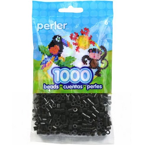 펄러 1000 비즈 80-19018, 블랙, 1개