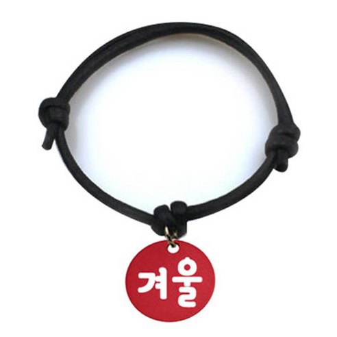 펫츠룩 굿모닝 블랙 반려동물 목걸이 M + 알미늄원형 팬던트 M, 레드(겨울), 1개