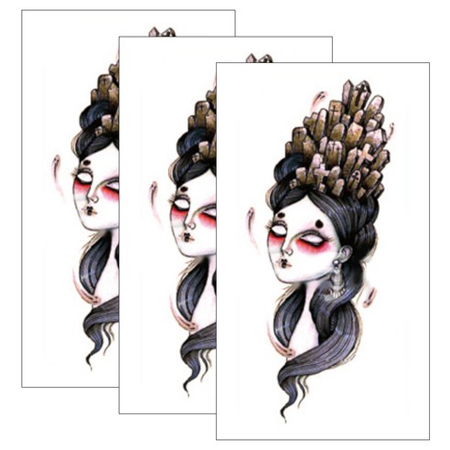 뷰티팝 타투 스티커 G, 42, 3개입