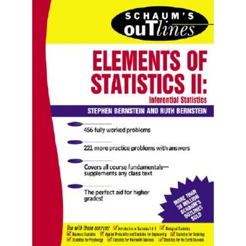 Schaum''s Outline of Elements of Statistics II: Inferential Statistics Paperback, McGraw-Hill Education