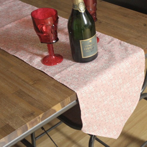 Noland 핫 플라워 테이블 러너, 라이트 핑크, 200 x 30 cm